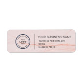 Elegant Custom Business Return Address Label (Voorkant)