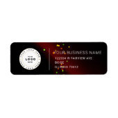 Elegant Custom Business Return Address Label (Voorkant)