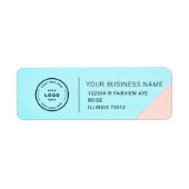 Elegant Custom Business Return Address Label (Voorkant)