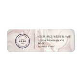Elegant Custom Business Return Address Label (Voorkant)