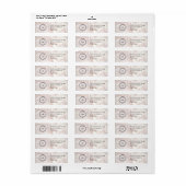 Elegant Custom Business Return Address Label (Full Sheet)