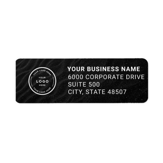 Elegant Custom Business Return Address Label (Voorkant)