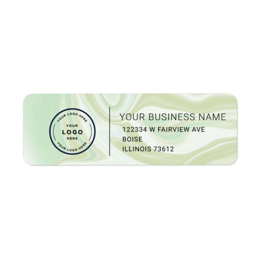 Elegant Custom Business Return Address Label (Voorkant)