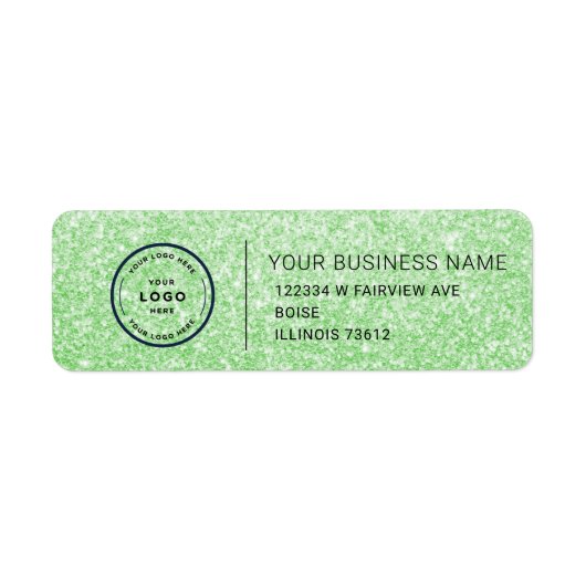 Elegant Custom Business Return Address Label (Voorkant)