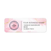 Elegant Custom Business Return Address Label (Voorkant)