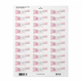 Elegant Custom Business Return Address Label (Full Sheet)