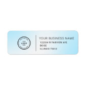 Elegant Custom Business Return Address Label (Voorkant)
