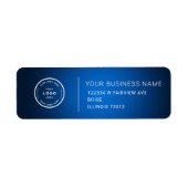 Elegant Custom Business Return Address Label (Voorkant)