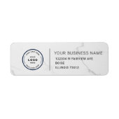 Elegant Custom Business Return Address Label (Voorkant)