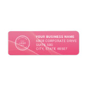 Elegant Custom Business Return Address Label (Voorkant)