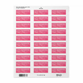 Elegant Custom Business Return Address Label (Full Sheet)
