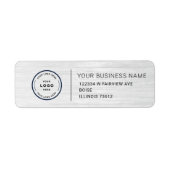 Elegant Custom Business Return Address Label (Voorkant)