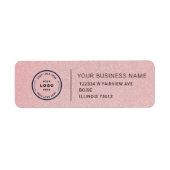 Elegant Custom Business Return Address Label (Voorkant)