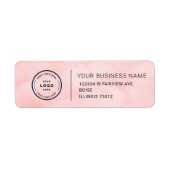 Elegant Custom Business Return Address Label (Voorkant)