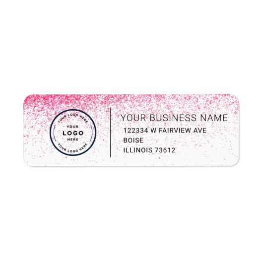 Elegant Custom Business Return Address Label (Voorkant)