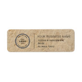 Elegant Custom Business Return Address Label (Voorkant)