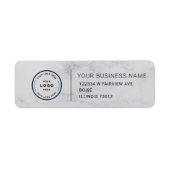 Elegant Custom Business Return Address Label (Voorkant)
