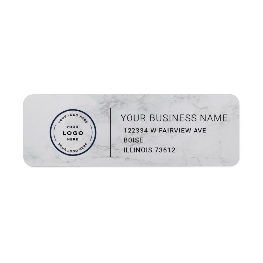 Elegant Custom Business Return Address Label (Voorkant)