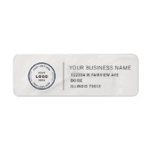 Elegant Custom Business Return Address Label (Voorkant)