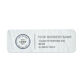 Elegant Custom Business Return Address Label (Voorkant)