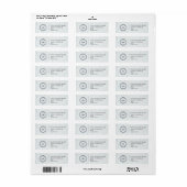 Elegant Custom Business Return Address Label (Full Sheet)
