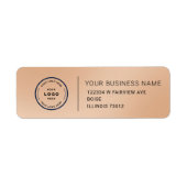 Elegant Custom Business Return Address Label (Voorkant)