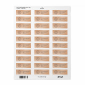 Elegant Custom Business Return Address Label (Full Sheet)