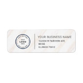 Elegant Custom Business Return Address Label (Voorkant)
