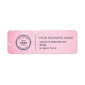 Elegant Custom Business Return Address Label (Voorkant)
