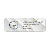 Elegant Custom Business Return Address Label (Voorkant)