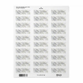 Elegant Custom Business Return Address Label (Full Sheet)