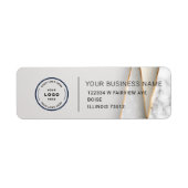 Elegant Custom Business Return Address Label (Voorkant)
