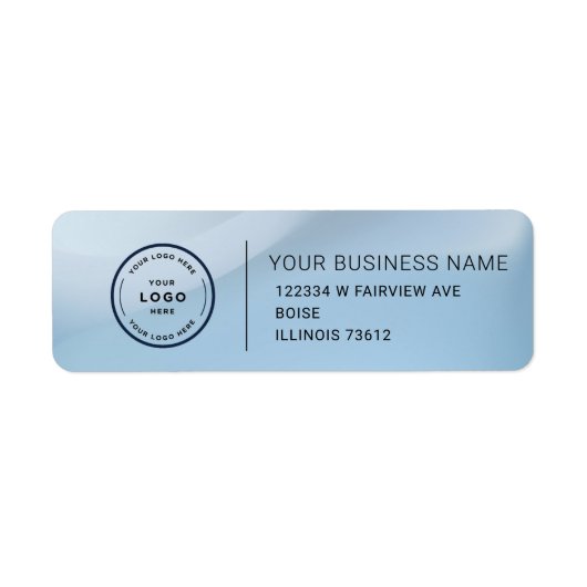 Elegant Custom Business Return Address Label (Voorkant)