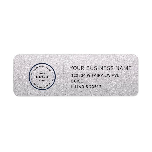 Elegant Custom Business Return Address Label (Voorkant)