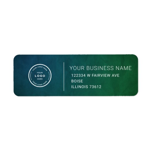 Elegant Custom Business Return Address Label (Voorkant)