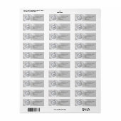 Elegant Custom Business Return Address Label (Full Sheet)