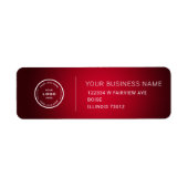 Elegant Custom Business Return Address Label (Voorkant)