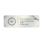 Elegant Custom Business Return Address Label (Voorkant)