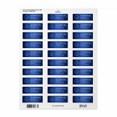 Elegant Custom Business Return Address Label (Full Sheet)