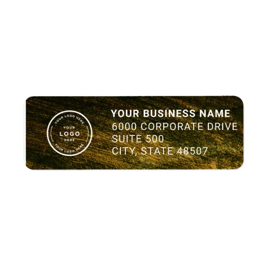 Elegant Custom Business Return Address Label (Voorkant)