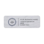 Elegant Custom Business Return Address Label (Voorkant)
