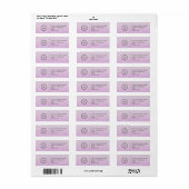 Elegant Custom Business Return Address Label (Full Sheet)