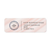 Elegant Custom Business Return Address Label (Voorkant)