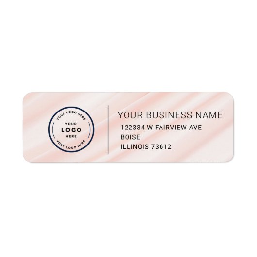 Elegant Custom Business Return Address Label (Voorkant)