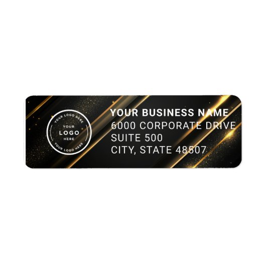Elegant Custom Business Return Address Label (Voorkant)