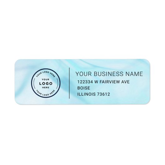Elegant Custom Business Return Address Label (Voorkant)