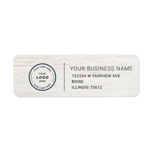 Elegant Custom Business Return Address Label (Voorkant)