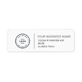 Elegant Custom Business Return Address Label (Voorkant)