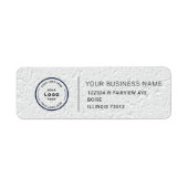Elegant Custom Business Return Address Label (Voorkant)