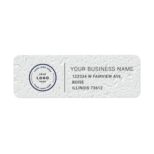 Elegant Custom Business Return Address Label (Voorkant)